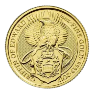 2017 U.K. 25 Pound 1/4 oz Gold Queen's Beast The Griffin Brilliant Uncirculated