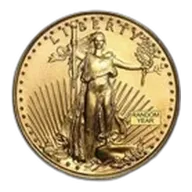 1/10 oz American Gold Eagle Coin BU (Random Year)