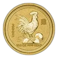 2005 Gold Bullion 0.05 oz Lunar Year of the Rooster Coin - Perth Mint