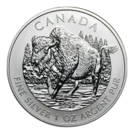 Pre-Owned 2013 Canadian Bison 1oz Silver Coin - VAT Free