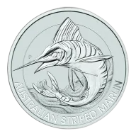 1.5 oz Australian Striped Marlin Silver Coin