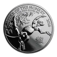 2016 Great Britain 1 oz Silver Year of the Monkey BU