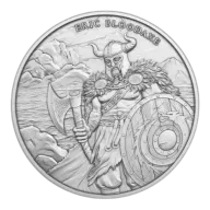 1 Troy oz Eric Bloodaxe Design .999 Fine Silver Round
