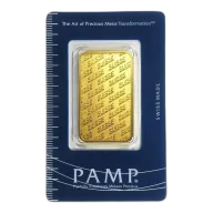 1 oz Gold Bar - PAMP Suisse Logo (Carded)