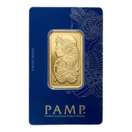 1 oz Gold Bar - PAMP Fortuna (Carded)