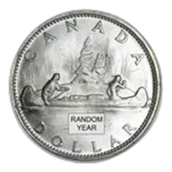 1958-1967 Canada Silver Dollar AU (ASW .60)