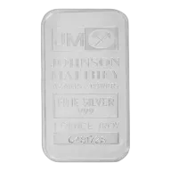 1 oz Johnson Matthey Silver Bar (Varied Design, Varied Condition)