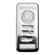 1kg Silver Cast Bar - Baird & Co