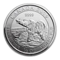 2019 Canada 1/2 oz Silver Polar Bear BU