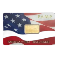 Pamp Suisse 5 Gram Gold Bar - Bald Eagle