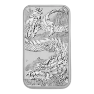 2023 1 oz Australia Perth Mint Silver Dragon Bar