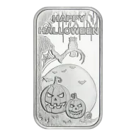 Happy Halloween Spooky 1oz Silver Bar