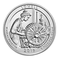 2019 5 oz Silver ATB Lowell National Historical Park, MA