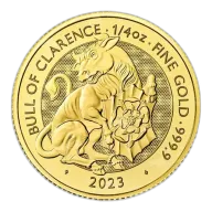 Britain 1/4 oz 2023 Tudor Beasts-The Black Bull of Clarence Gold Coin
