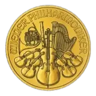 Pre-Owned 1/4 oz Philharmonic Gold Coin