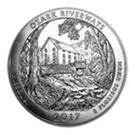 2017 5 oz Silver ATB Ozark National Scenic Riverways, MO
