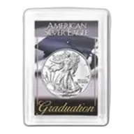 2026 1 oz Silver Eagle - w/Harris Holder, Graduation Design