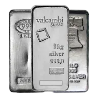 1 Kilo Silver Bar - Brand Varies