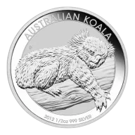 1/2oz Perth Mint Silver Koala Coin 2012 BU