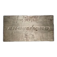 100 oz Engelhard Silver Bar (Triangle Design)