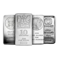 Silver Bar 10 oz (Our Choice) | 0.999 Fine Silver