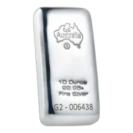 10 oz C4G Cast Silver Bullion 99.95% Pure