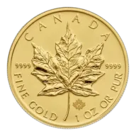 1 oz Canadian Gold Maple Leaf Coin (Select Years)