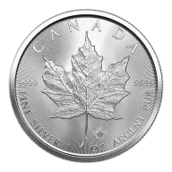 1 oz Canadian Maple Leaf Silver Coin .9999 Fine (Select Years) - Nugget Stacker