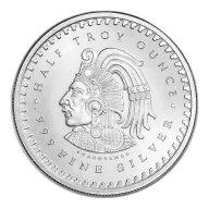 1/2 oz Aztec Calendar Silver Round