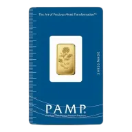 5 Gram PAMP Suisse Rosa Gold Bar (In Assay)