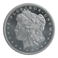 1 OZ SILVER ROUND MORGAN GOLDEN STATE MINT