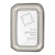 2.5 GRAM PLATINUM BAR VALCAMBI