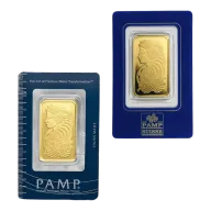 Vintage Assay - 1 oz Gold Bar PAMP Suisse Lady Fortuna .9999 Fine