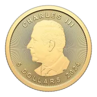 1/10 oz 2024 Gold Maple Leaf Coin - Royal Canadian Mint - RCM .9999 Au