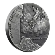 2018 The Chariot of Fire Biblical Series 2oz Silver Coin