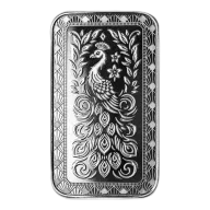 1 oz Marquee Peacock Silver Bar