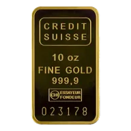10 oz Gold Bar - Credit Suisse