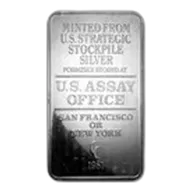 100 oz Pressed Silver Bar - U.S. Assay Office