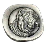 1 oz 999 Pure Silver Mermaid Round By HayleyBug Mint