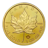 1 oz Canadian Gold Maple Leaf Coin