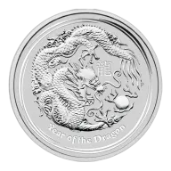 Lunar II Dragon 2oz Silver Coin 2012 | margin scheme