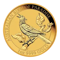 Birds of Paradise Manucodia Riflebird 1oz Gold Coin 2019