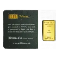 1 oz Gold Bar In Sleeve Baird & Co. - Pre-Owned