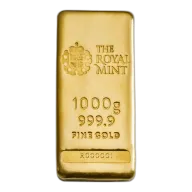 1kg Gold Bullion Cast Bar