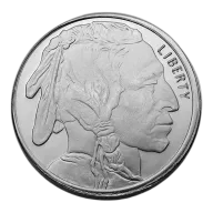 Highland Mint (HM) 1/2 Oz Buffalo Silver Round