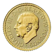 Great Britain 1/10 oz Gold 2023 Britannia King Charles BU
