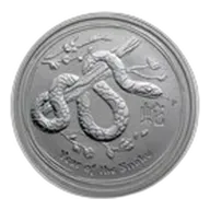 2013 Australia 1/2 oz Silver Year of the Snake BU (Series II)