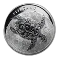 2012 Fiji 1 oz Silver $2 Taku BU