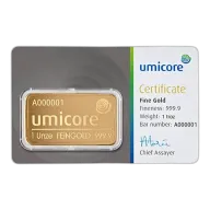 1oz Umicore Gold Bar