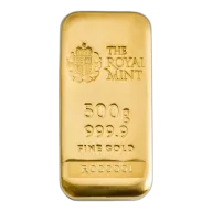 500g Gold Bullion Cast Bar